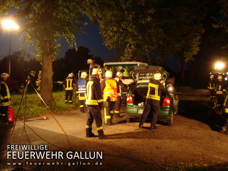 Ausbildung mit der Feuerwehr Brusendorf